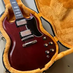 GIBSON 1961 SG STANDARD REISSUE CHERRY RED ELECTRIC GUITAR W/HARD CASE