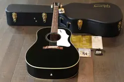 GIBSON CUSTOM SHOP 60’S J-45 ORIGINAL ACOUSTIC DREADNAUGHT GUITAR BLACK + OHSC