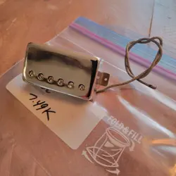 GIBSON PATENT STICKER HUMBUCKER PICKUP VINTAGE LATE 60S ORIGINAL COVER 7.49K