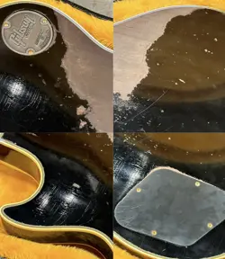 GIBSON CUSTOM SHOP MURPHY LAB 1957 LES PAUL 2PU BLACK BEAUTY ULTRA HEAVY SAFE DE