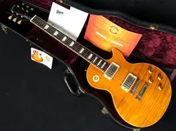 GIBSON CUSTOM SHOP LES PAUL CLASS 5 TRANS AMBER 2001 SAFE DELIVERY FROM JAPAN