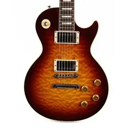 GIBSON CUSTOM SHOP 1959 LES PAUL STANDARD GLOSS 7A QUILT TOP HUBER BURST 2022