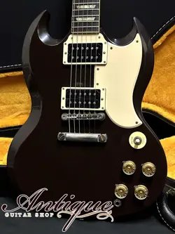 GIBSON CUSTOM SHOP 1961 SG STANDARD 2022 OXBLOOD /BLACK ROSEWOOD FB