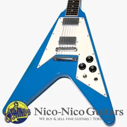 GIBSON CUSTOM SHOP 2017 HISTORIC COLLECTION 70'S FLYING V VOS MAUI BLUE