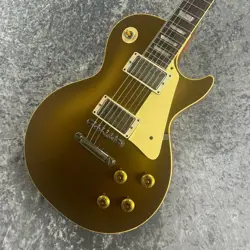 GIBSON CUSTOM SHOP 1957 LES PAUL GOLD TOP REISSUE DOUBLE GOLD VOS #742548 #GGDT4