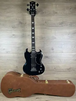 GIBSON SG STANDARD ELECTRIC BASS (WITH CASE), EBONY