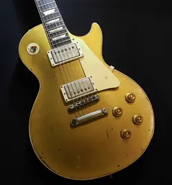 GIBSON CUSTOM SHOP MURPHY LAB 1957 LES PAUL GOLD TOP REISSUE DOUBLE GOLD ULTRA H