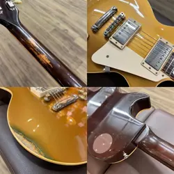 GIBSON CUSTOM SHOP USED HISTORIC COLLECTION 1957 LES PAUL REISSUE GOLD TOP SAFE