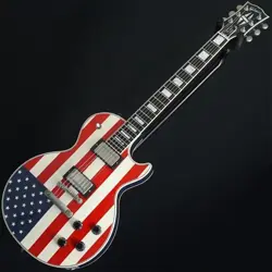 GIBSON CUSTOM SHOP LES PAUL CUSTOM STARS & STRIPES USA 2002 ELECTRIC GUITAR
