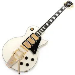 GIBSON ML 1957 LES PAUL CUSTOM REISSUE POLARIS WHITE ULTRA LIGHT AGED S/N 74789