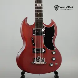 GIBSON USA 120TH ANNIVERSARY SG BASS W/CASE - SATIN CHERRY (USED)