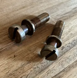 GIBSON USA STOP BAR TAILPIECE STUDS RELIC AGED NICKEL 59 LES PAUL BURST SG