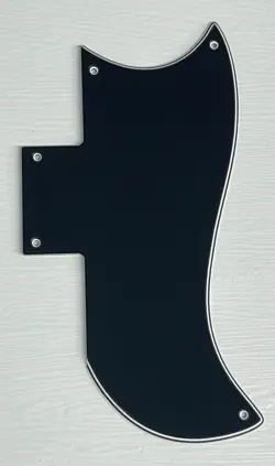 PICKGUARD COMPATIBLE FOR FIT GIBSON SG 61 REISSUE STYLE GUITAR 4 PLY BLACK