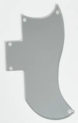 PICKGUARD COMPATIBLE FOR FIT GIBSON SG 61 REISSUE STYLE GUITAR SILVER MIRROR