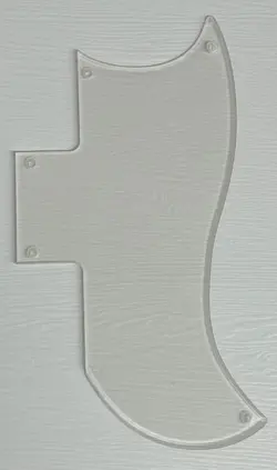 PICKGUARD COMPATIBLE FOR FIT GIBSON SG 61 REISSUE STYLE GUITAR CLEAR TRANSPARENT