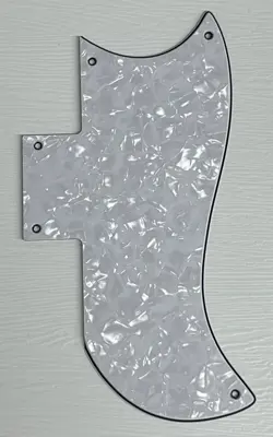 PICKGUARD COMPATIBLE FOR FIT GIBSON SG 61 REISSUE STYLE GUITAR 4 PLY WHITE PEARL