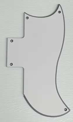 PICKGUARD COMPATIBLE FOR FIT GIBSON SG 61 REISSUE STYLE GUITAR 5 PLY WHITE