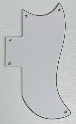 PICKGUARD COMPATIBLE FOR FIT GIBSON SG 61 REISSUE STYLE GUITAR 3 PLY WHITE