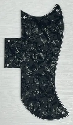 PICKGUARD COMPATIBLE FOR FIT GIBSON SG 61 REISSUE STYLE GUITAR 4 PLY BLACK PEARL