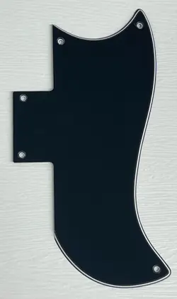 PICKGUARD COMPATIBLE FOR FIT GIBSON SG 61 REISSUE STYLE GUITAR 3 PLY BLACK
