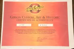 CHERRY SUNBURST COA