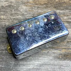 GIBSON STYLE PICKUP CHROME ELECTRIC GUITAR HUMBUCKER PICKUP LES PAUL USED