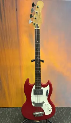 VINTAGE 1960S GIBSON KALAMAZOO KB-1 ELECTRIC BASS W/ ORIGINAL CASE & STRAP