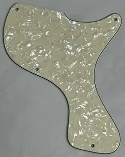 CUSTOM FOR GIBSON LES PAUL JUNIOR 1958 DC GUITAR PICKGUARD IVORY WHITE PEARL