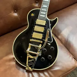 GIBSON CUSTOM SHOP IMPRESSIVE AGED MURPHY LAB 1957 LES PAUL CUSTOM 3-PICKUP W BI