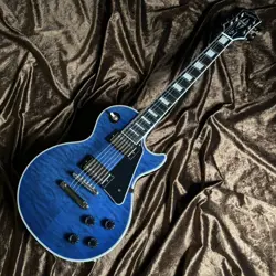 EPIPHONE INSPIRED BY GIBSON LES PAUL CTM QUILT VIPER BLUE ELECTRIC GUITAR