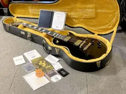 GIBSON CUSTOM SHOP MURPHY LAB 1968 LES PAUL CUSTOM EBONY ULTRA LIGHT AGED