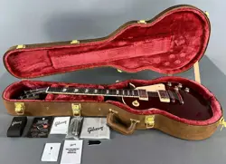 2025 GIBSON LES PAUL STANDARD '60S PLAIN TOP ELECTRIC GUITAR SPARKLING BURGUNDY