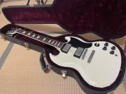 ELECTRIC GUITAR GIBSON SG STANDARD CUSTOM SHOP LES PAUL WHITE WITH HARD CASE