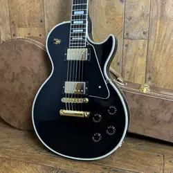 GIBSON CUSTOM SHOP LES PAUL CUSTOM EBONY EBONY 2019 #GGDG7