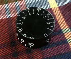 BLACK GIBSON LES PAUL GUITAR SPEED KNOB~ SG, ES, CUSTOM SHOP