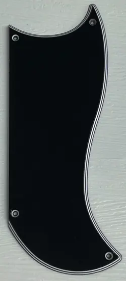 PICKGUARD COMPATIBLE FOR FIT GIBSON SG CUSTOM 3 PICKUP STYLE GUITAR 5 PLY BLACK