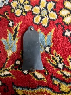 GIBSON TRUSS ROD COVER THIN BLACK W SCREWS 1950S