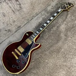 GIBSON LES PAUL CUSTOM WINE RED GOLD HARDWARE USA 1991 SOLID ELECTRIC GUITAR