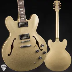 GIBSON CUSTOM SHOP 1963 ES-335 BLOCK REISSUE - GOLD SPARKLE #A31016