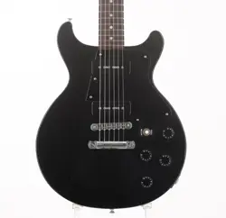 GIBSON LES PAUL JUNIOR SPECIAL FADED DOUBLE CUTAWAY EBONY ELECTRIC GUITAR USED