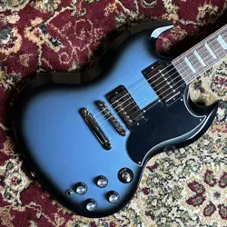 GIBSON SG STANDARD 61 STOP BAR PELHAM BLUE BURST