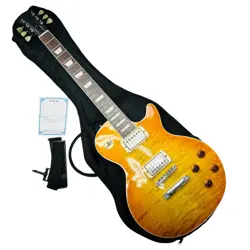 GIBSON USA ENGRAVED LES PAUL ELECTRIC GUITAR NO.MG266