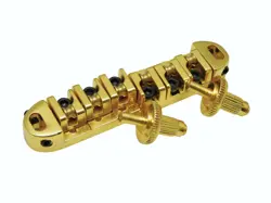 LOCKING ROLLER BRIDGE GIBSON LES PAUL GUITAR-GOLD SMALL POST