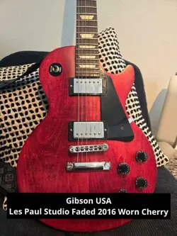 GIBSON USA LES PAUL 2016 WORN CHERRY ELECTRIC GUITAR FROM JAPAN