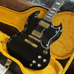 GIBSON CUSTOM SHOP SG CUSTOM 2-PICKUP W/ EBONY GLOSS S/N CS 501413 3.30KG #GGDP8