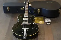 2001 GIBSON ES-175 ARCHTOP HOLLOWBODY ELECTRIC GUITAR BLACK EBONY + OHSC
