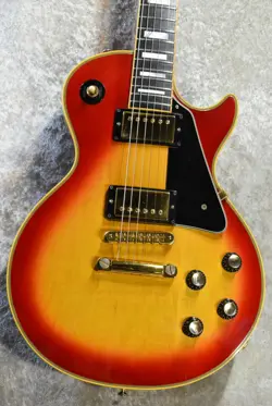GIBSON LES PAUL CUSTOM CHERRY SUNBURST USED ELECTRIC GUITAR  1977