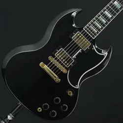 GIBSON CUSTOM SHOP USED LIMITED EDITION SG CUSTOM (EBONY)[SN.070581] W/HARD CASE