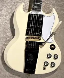 GIBSON CUSTOM SHOP 1963 LES PAUL SG CUSTOM REISSUE 3-PICKUP W MAESTRO VIBROLA VO