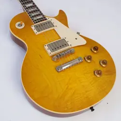 GIBSON CUSTOM SHOP HISTORIC COLLECTION 1959 LES PAUL REISSUE LEMON BURST SAFE DE